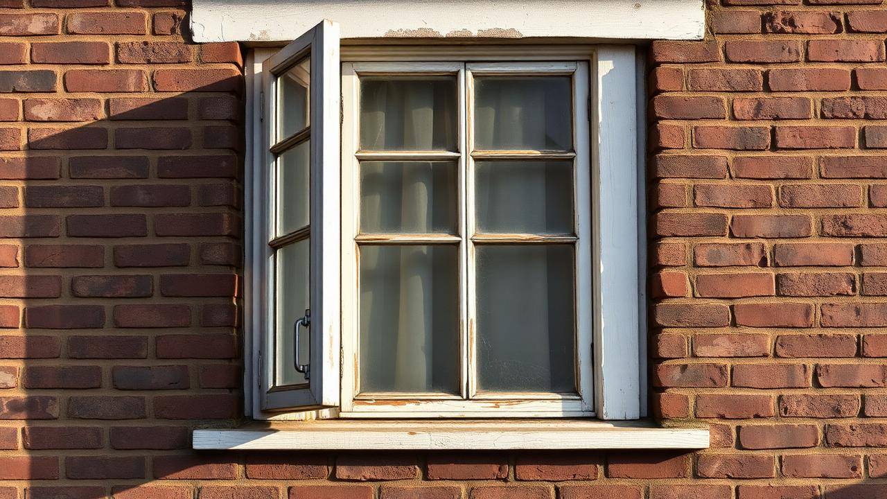 Houten binnendeur die scheef tegen het kozijn klemt met zichtbare wrijfsporen, signaal van zetting